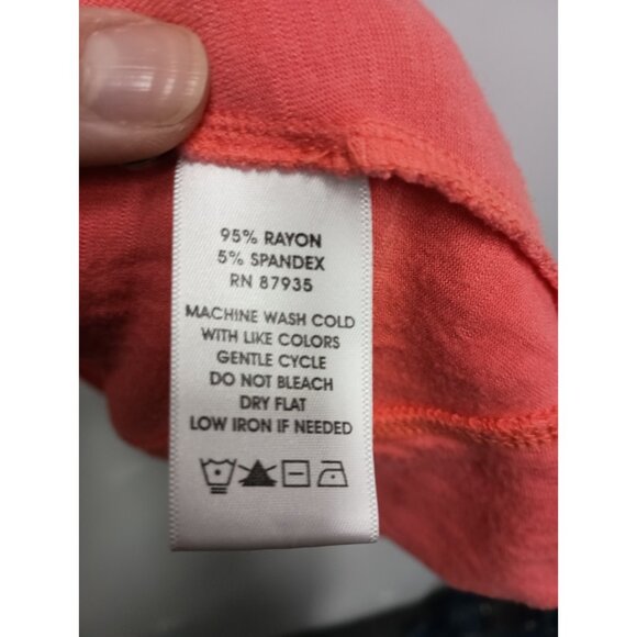 LOGO Lori Goldstein Womens Lagenlook Tunic Top Medium Pink Sleeveless Button Up - Picture 5 of 7